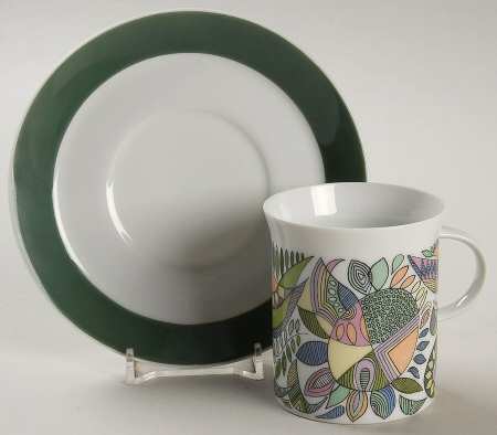 Korso Flat Demitasse Cup & Saucer Set