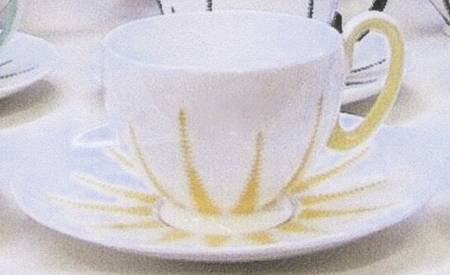 Starlite Footed Demitasse Cup & Saucer Set