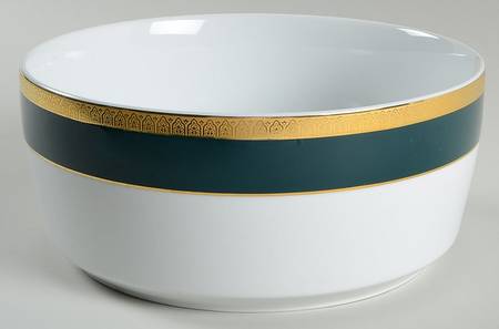 Royal Collection Emerald Green 9" Round Vegetable Bowl
