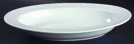 Whiteware (Round) 15" Large Oval Bowl by Royal Limited