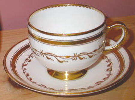 6844 Footed Cup & Saucer Set