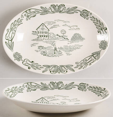 Wayne County 10" Oval Vegetable Bowl