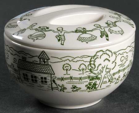 Wayne County Sugar Bowl & Lid