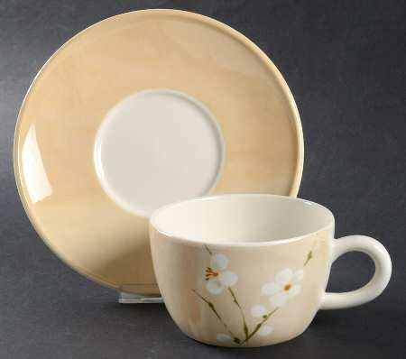 Blossom Flat Cup & Saucer Set