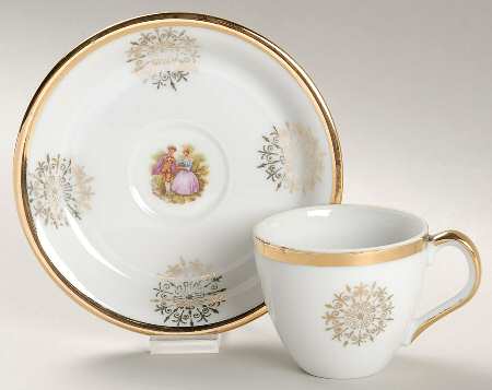 RBA18 Flat Demitasse Cup & Saucer Set