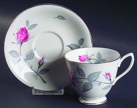 Trent Rose (Smooth) Footed Cup & Saucer Set