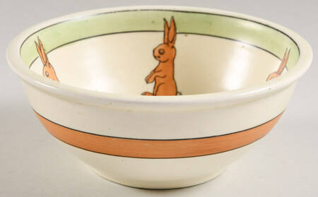 Juvenile Standing Rabbit Child's Bowl