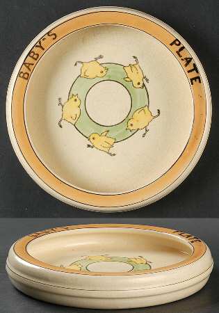 Juvenile Chicks Large Rolled Edge Child's Plate