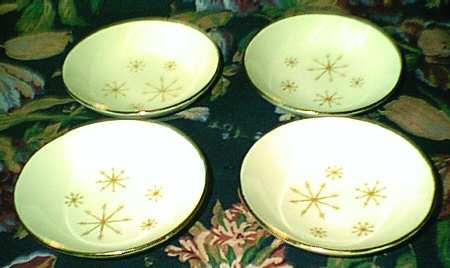 Star Glow (Gold Trim) Fruit/Dessert (Sauce) Bowl
