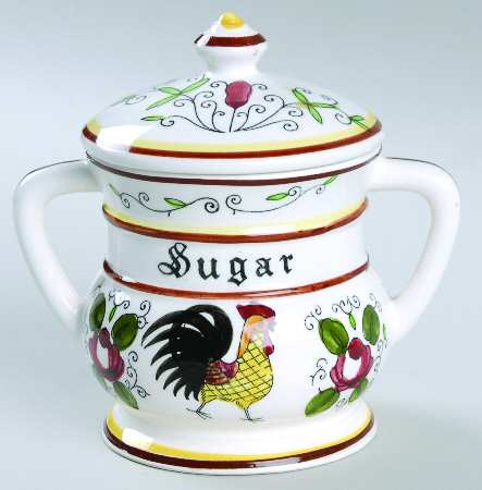 Early Provincial Sugar Bowl & Lid