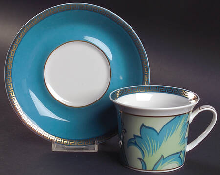 Arabesque Flat Cup & Saucer Set