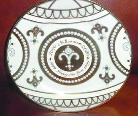 Gold Buffet (Millennium) Dinner Plate
