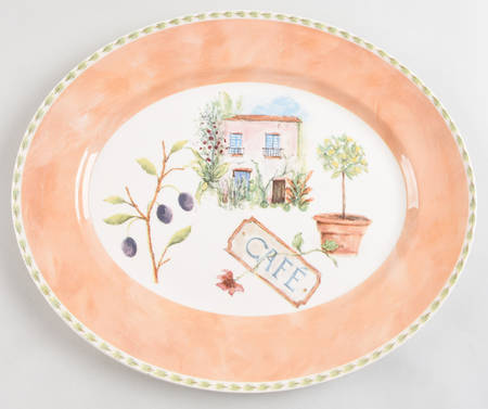 Cafe Provence 14" Oval Serving Platter