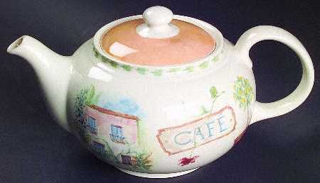 Cafe Provence Teapot & Lid