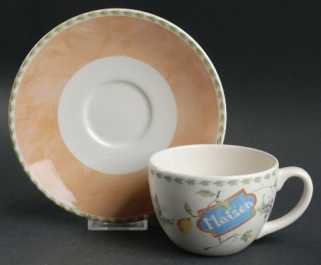 Cafe Provence Jumbo Cup & Saucer Set