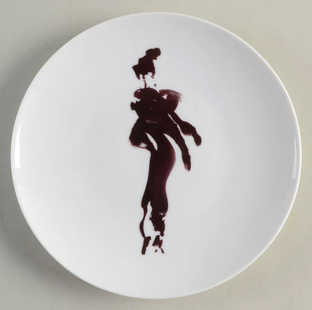 Marquises & Mandarins (White) Coupe Luncheon Plate