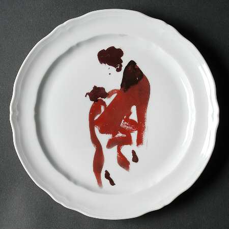 Marquises & Mandarins (White) Luncheon Plate