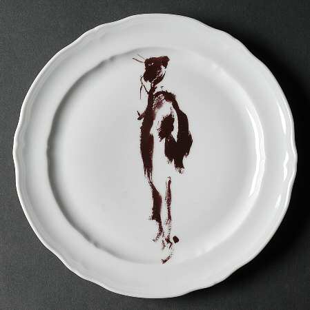 Marquises & Mandarins (White) Luncheon Plate