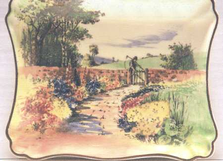 Country Garden 8" Rectangular Tray