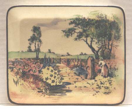 Country Garden 7" Rectangular Tray