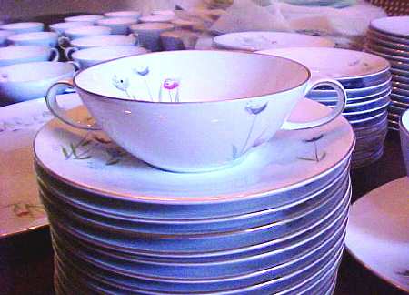 3390 Flat Cream Soup Bowl & Saucer Set