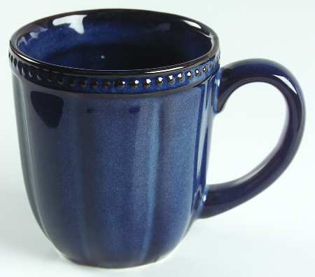 Hobnail Blue Mug