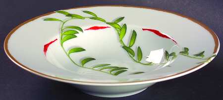 Nature Celadon Rim Soup Bowl