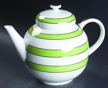 Transat Green Teapot & Lid