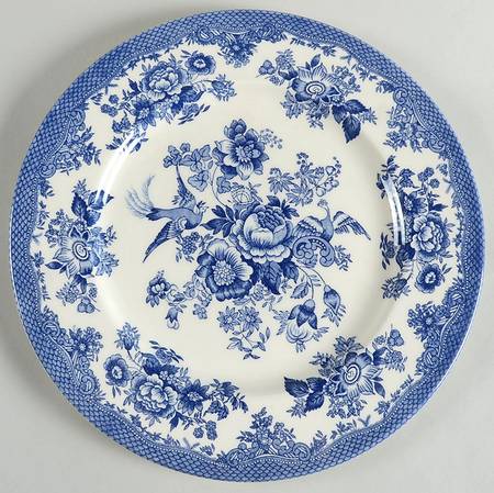 Asiatic Pheasant Dark Blue 12" Chop Plate (Round Platter)