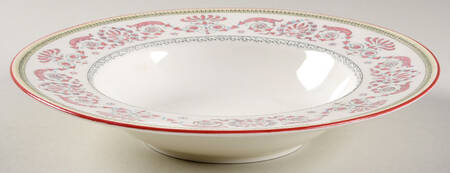 Beauchamp Pink Rim Soup Bowl