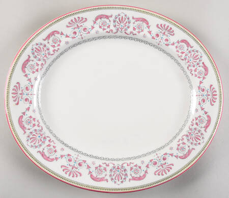 Beauchamp Pink 13" Oval Serving Platter