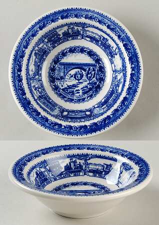 Baltimore and Ohio Railroad Blue Rim Fruit/Dessert (Sauce) Bowl