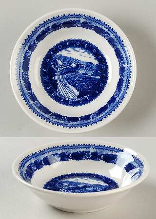 Baltimore and Ohio Railroad Blue Fruit/Dessert (Sauce) Bowl