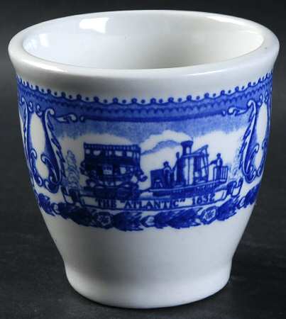 Baltimore and Ohio Railroad Blue Single Egg Cup