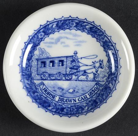 Baltimore and Ohio Railroad Blue Butter Pat