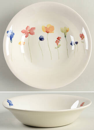 Scattered Flowers 9" Round Serving Bowl