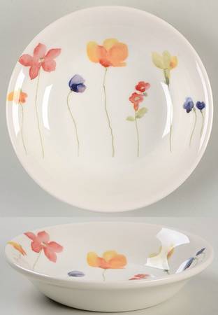 Scattered Flowers Fruit/Dessert (Sauce) Bowl