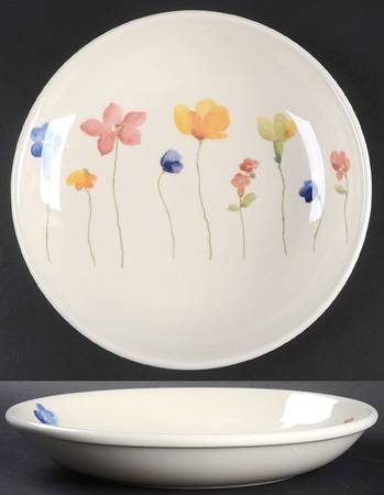 Scattered Flowers Coupe Soup Bowl