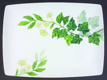 Language of Flowers 15" Rectangular Serving Platter