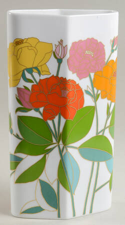 American Beauty Rose 11" Oval Vase