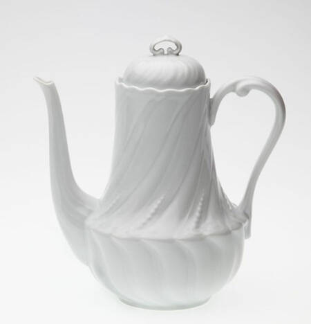 Ocean Blanc (White) Coffee Pot & Lid