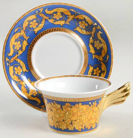 Floralia Blue 25th Anniversary Cup & Saucer Set