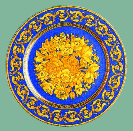 Floralia Blue Plate Wall