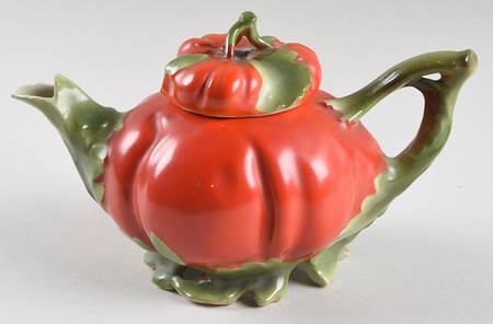 Tomato Individual Teapot & Lid