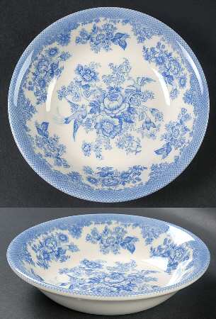 Asiatic Pheasant Powder Blue Coupe Cereal Bowl