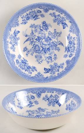Asiatic Pheasant Powder Blue Soup/Cereal Bowl