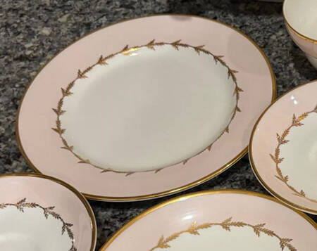 Pink Classic Salad Plate