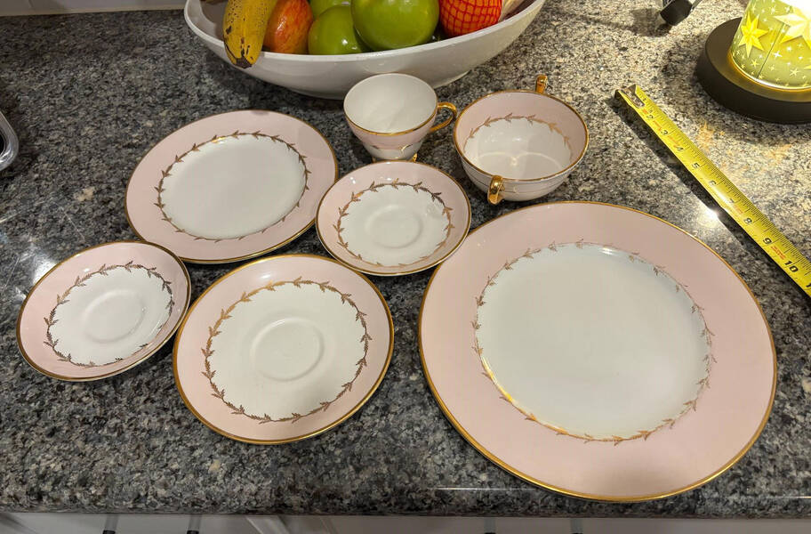 Pink Classic Bread & Butter Plate