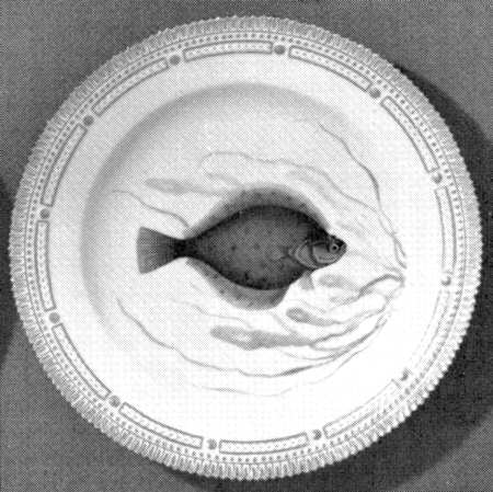 Flora Danica Fish Service Dinner Plate