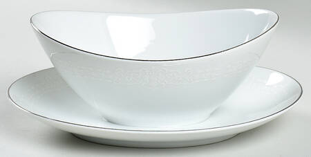 Adriana Gravy Boat with Attached Underplate